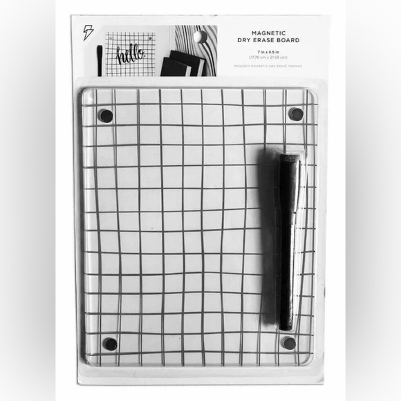 Magnetic Dry Erase Whiteboard Locker Marker Fridge Magnets Clear 7โX 8.5โ - Picture 3 of 3